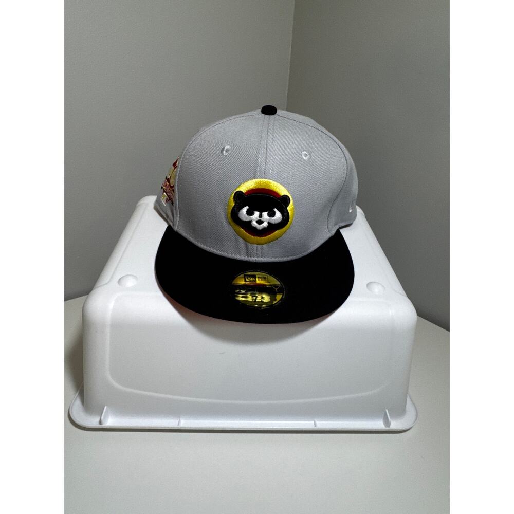 New Era 59FIFTY Chicago Cubs 1990 All-Star Game Fitted Hat 7 3/8 Gray Black MLB